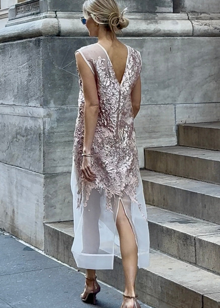 celine silver dress Cline at Paris Fashion Week Spring 2019