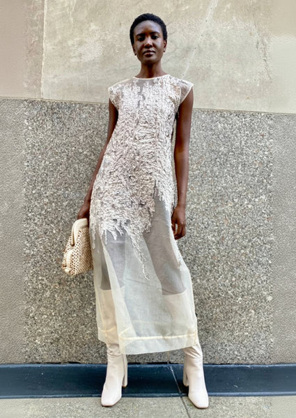 Celine S / ivory/taupe/gunmetal
